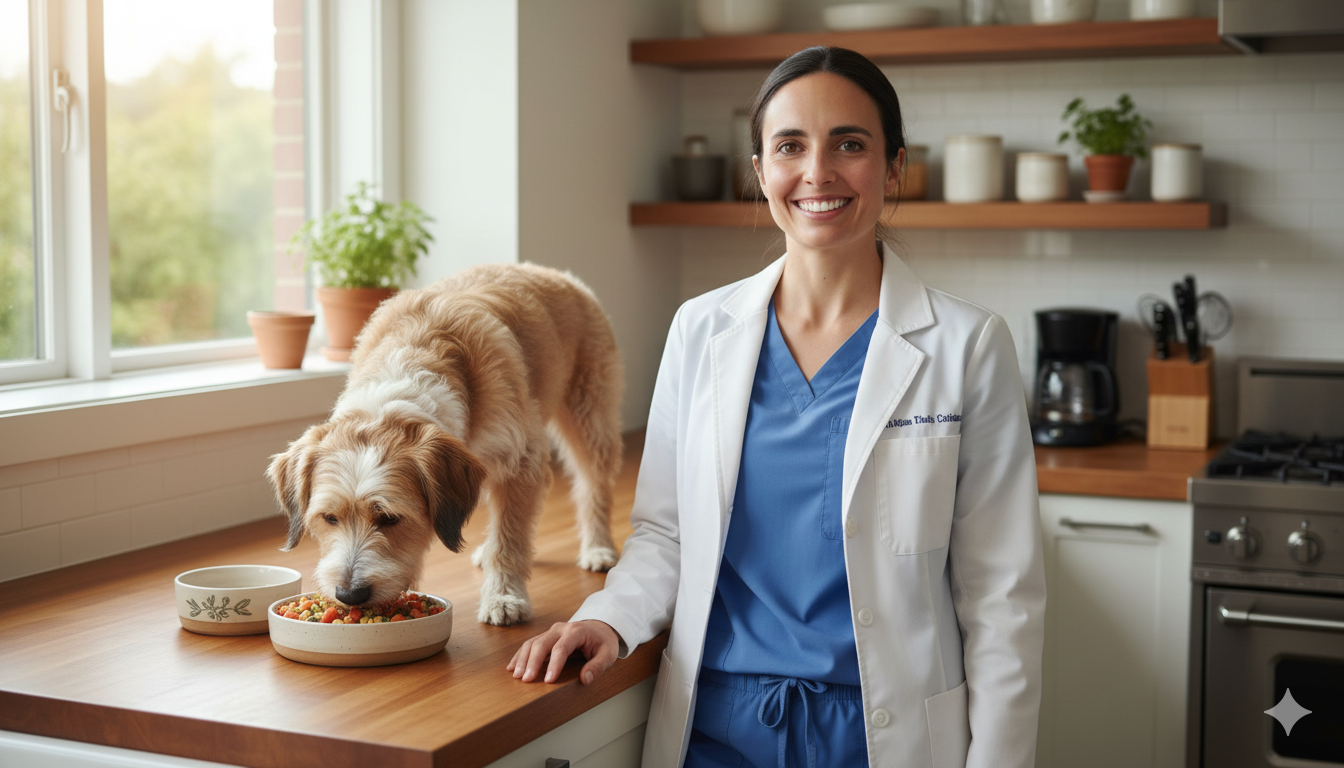 Veterinarias especializadas en nutrición animal preparando alimentos naturales BARF